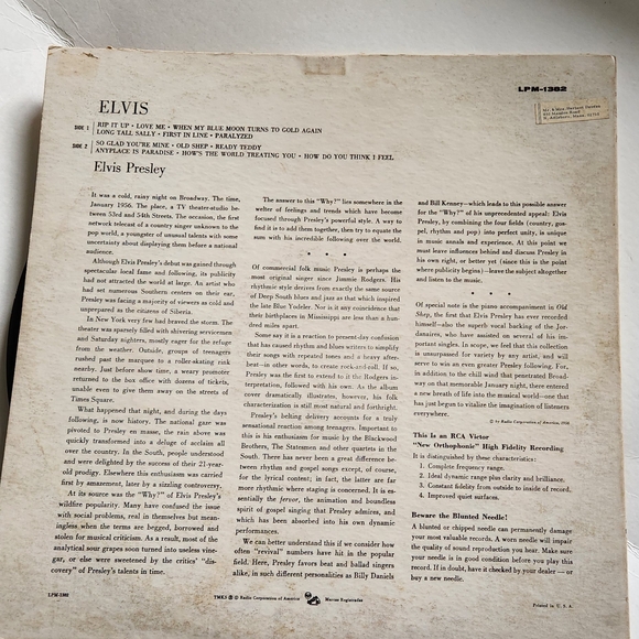 Elvis Vinyl with RCA Victor Label - Picture 2 of 4